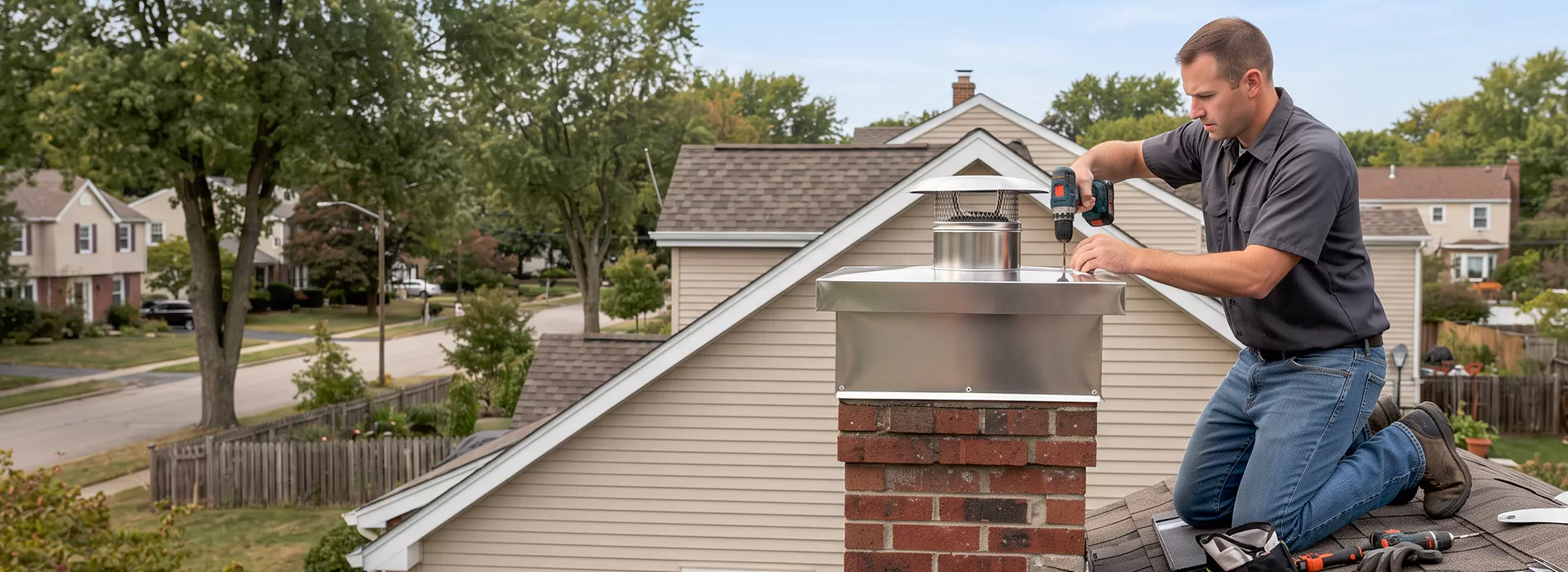 Chimney Chase Cover Installation Woodbridge, NJ