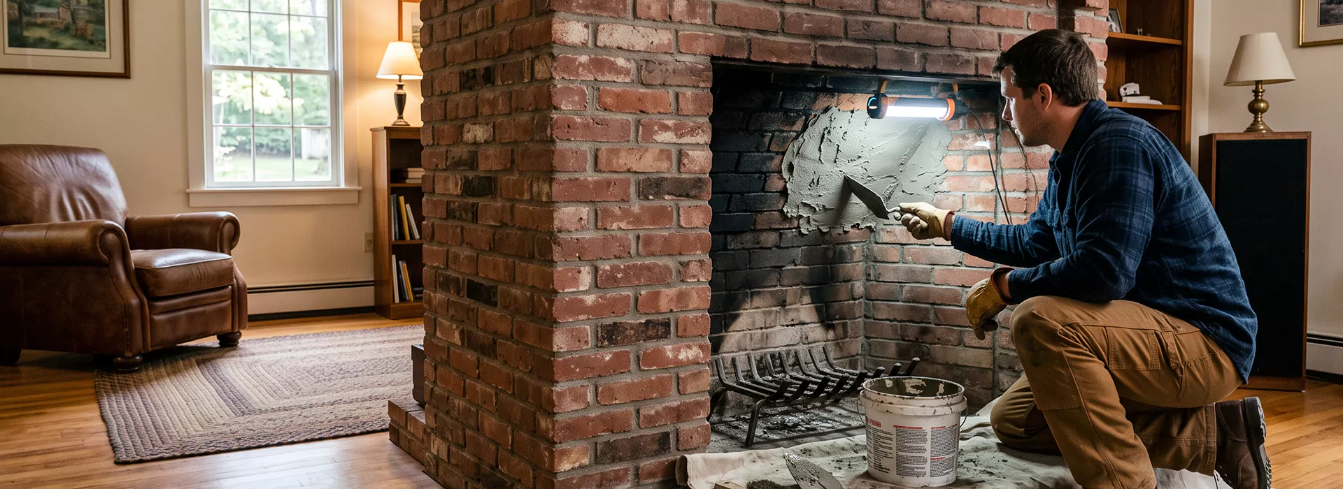Fireplace Smoke Chamber Repair in Woodbridge