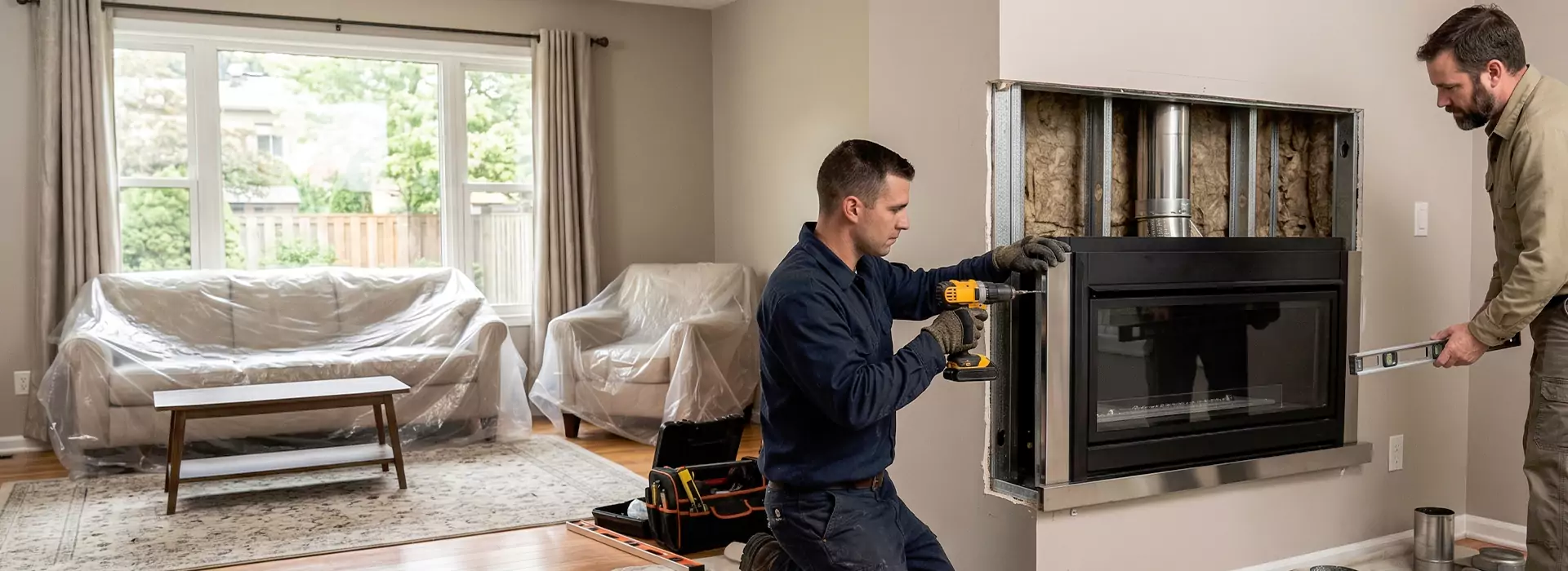 Prefabricated Fireplace Installation in Woodbridge, NJ