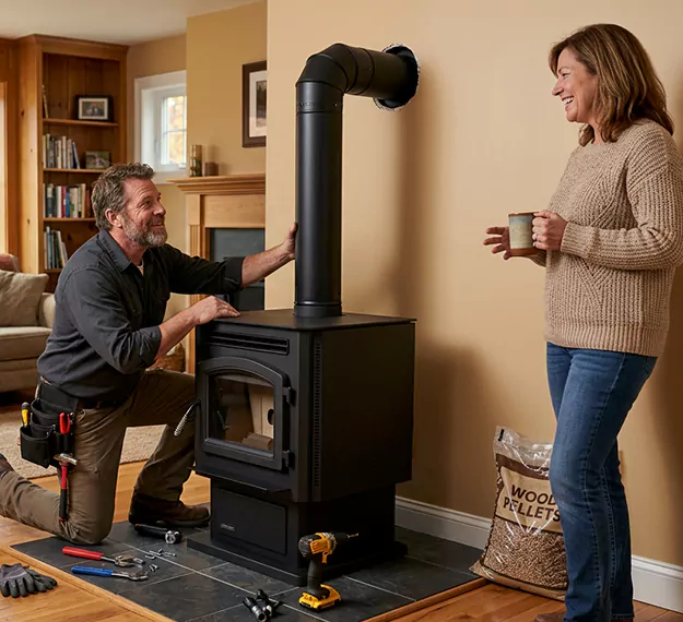 Certified Pellet Fireplace Installation Company: Your Local Pellet Stove Fitting Team in Woodbridge, NJ