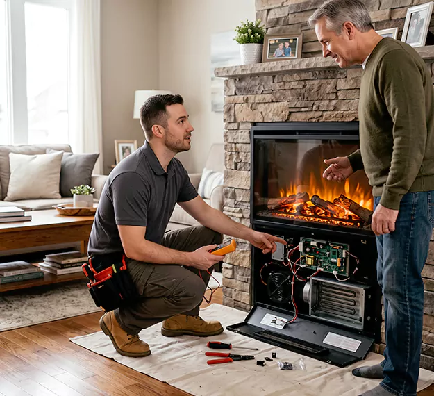 Why Woodbridge Homeowners Choose Our Electric Fireplace Repair Team?