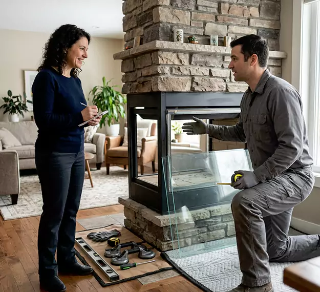 Certified Fireplace Glass Installation Company: Your Local Fireplace Glass Door Installer in Woodbridge, NJ