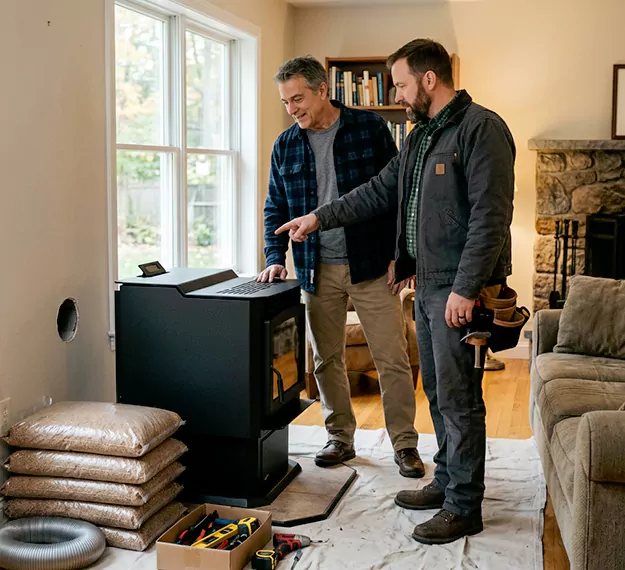 Why Woodbridge Homeowners Choose Our Pellet Fireplace Installation Team?