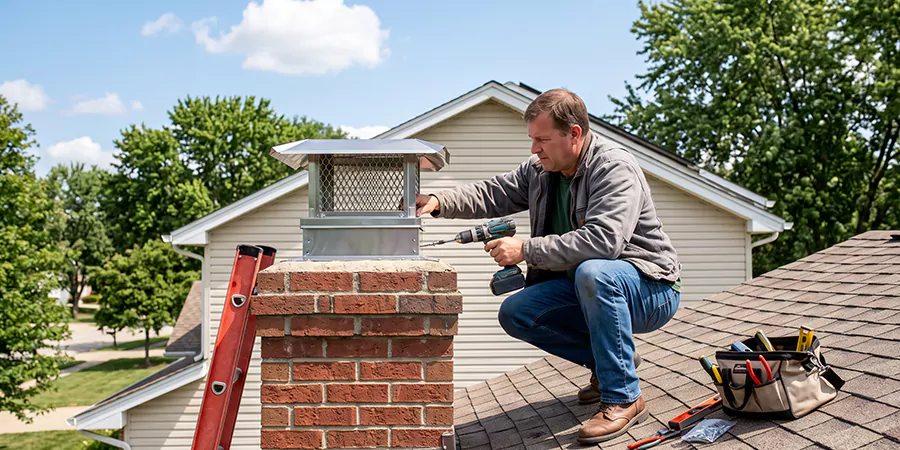 Chimney Top Cover Installation Woodbridge