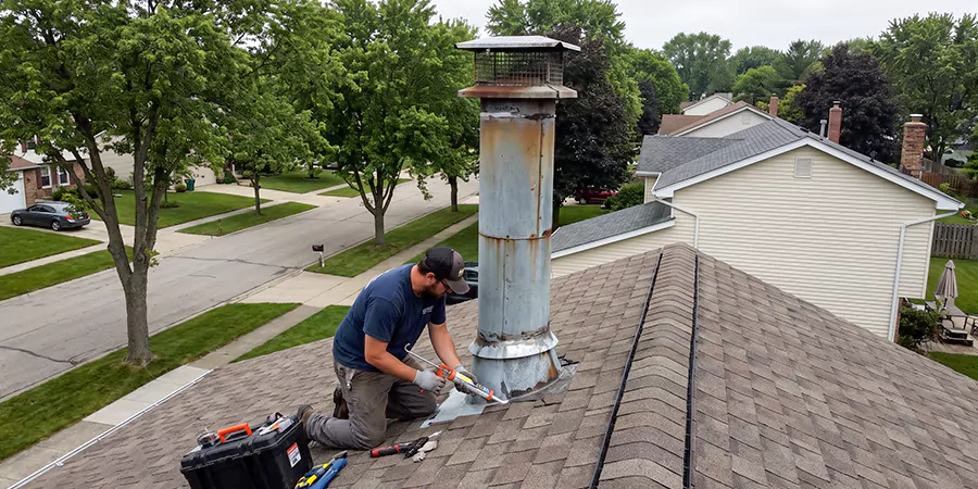 Stone, Stucco, and Metal Chimney Leak Repair Woodbridge