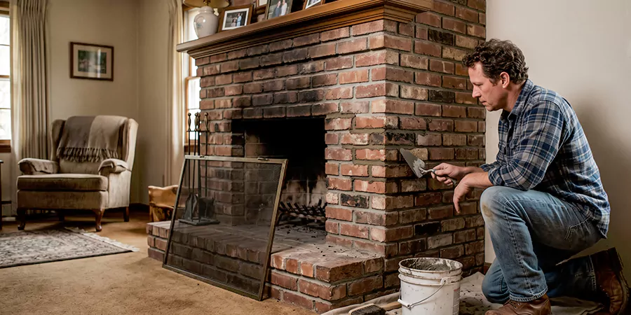 Old Fireplace Safety Repair Woodbridge